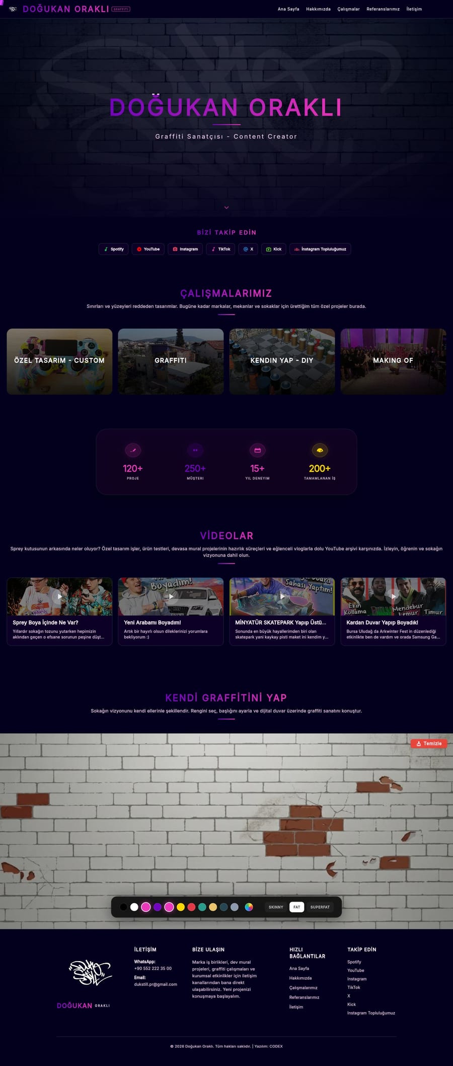 Doğukan Oraklı — website