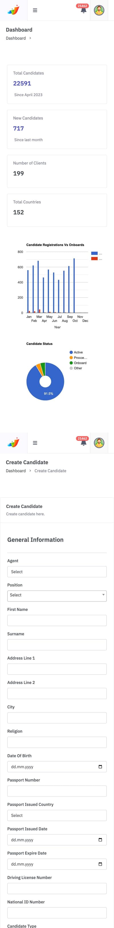 Jobs4U — mobile