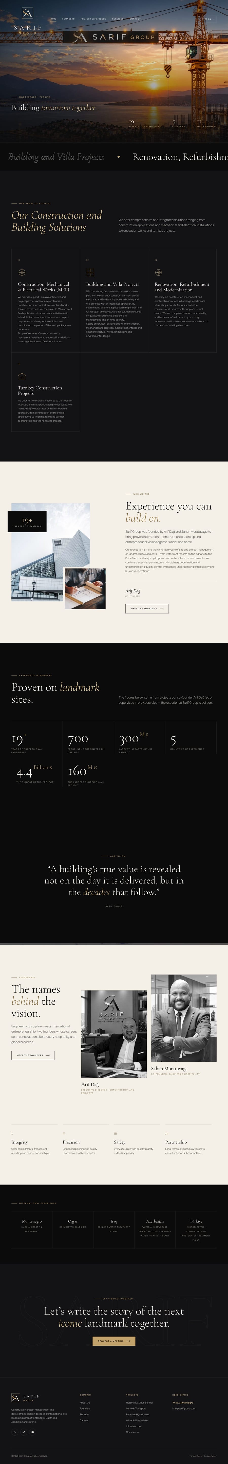Sarif Group — website